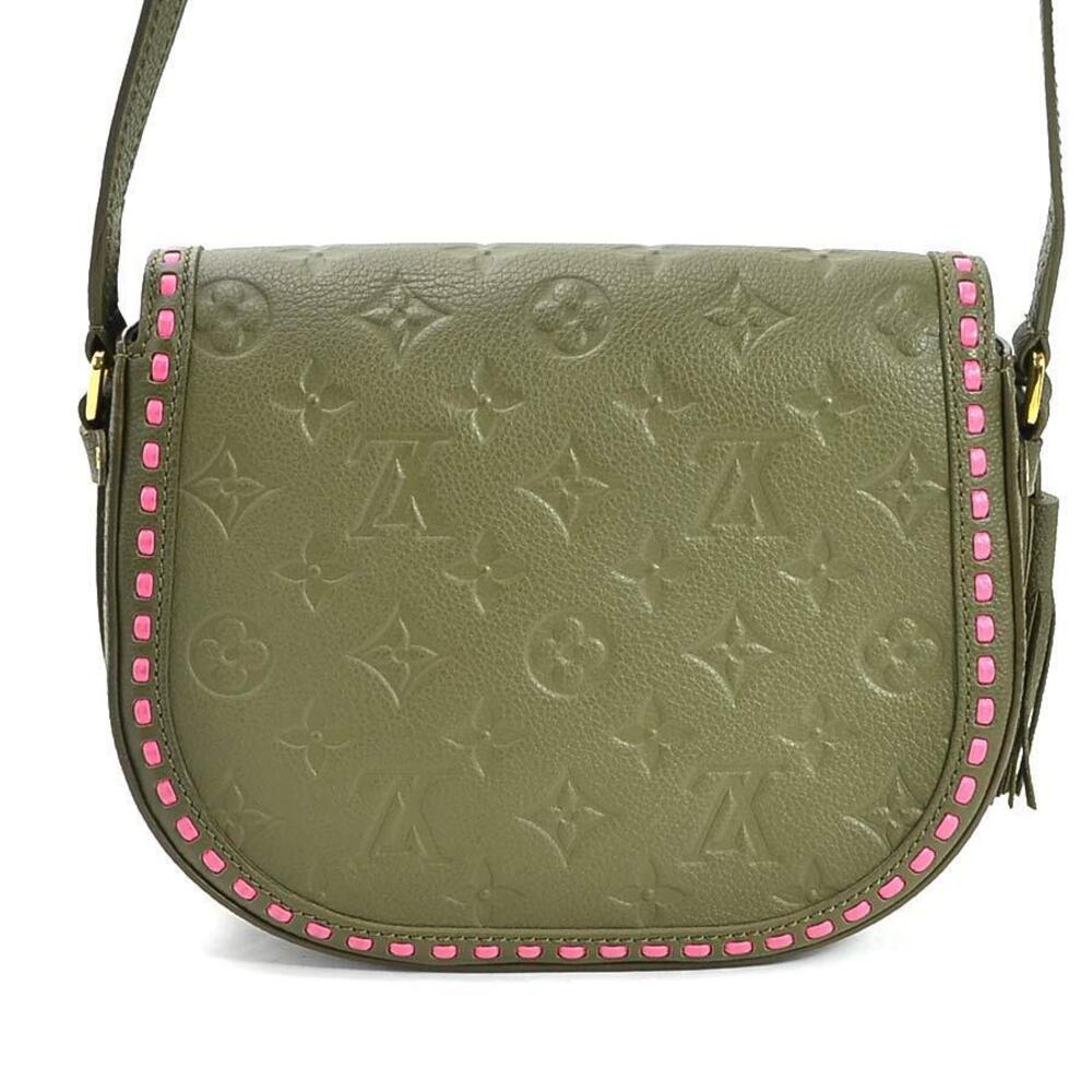 Louis Vuitton Empreinte Green Khaki Leather Juno Bag Shoulder Monogram